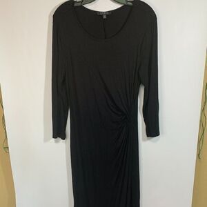 Spense Black Wrap/Split Maxi Dress